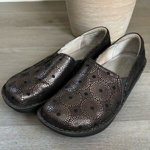 Alegria Women’s Size 43 Debra Spin Dr Onyx Nursing Black Leather Clog Shoes